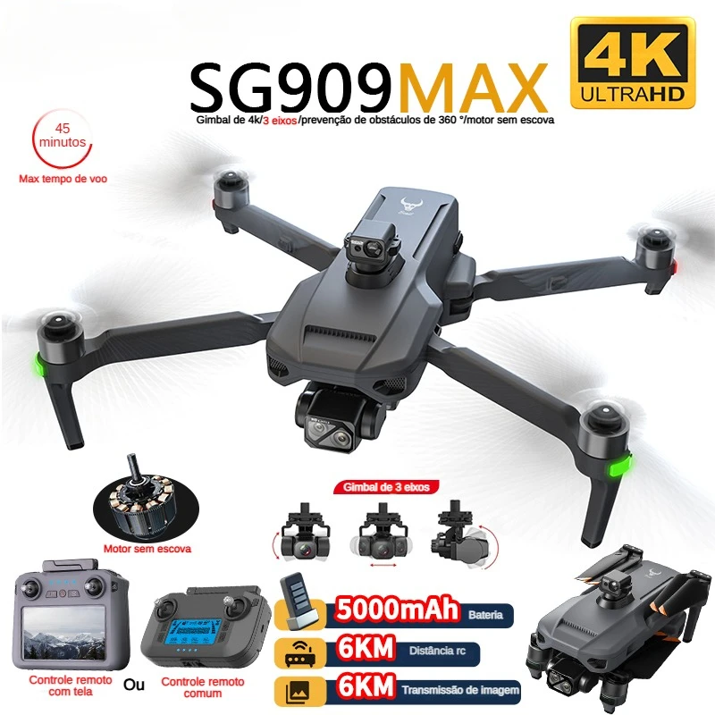 Drone Photogrammetry - ZLL SG909 SG909MAX Профессиональный дрон с